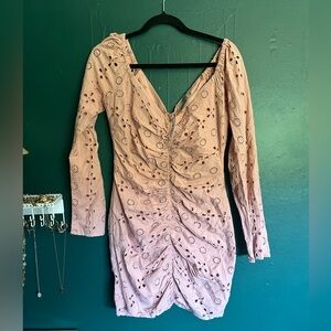 NWT ASOS Peach Off-Shoulder Dress